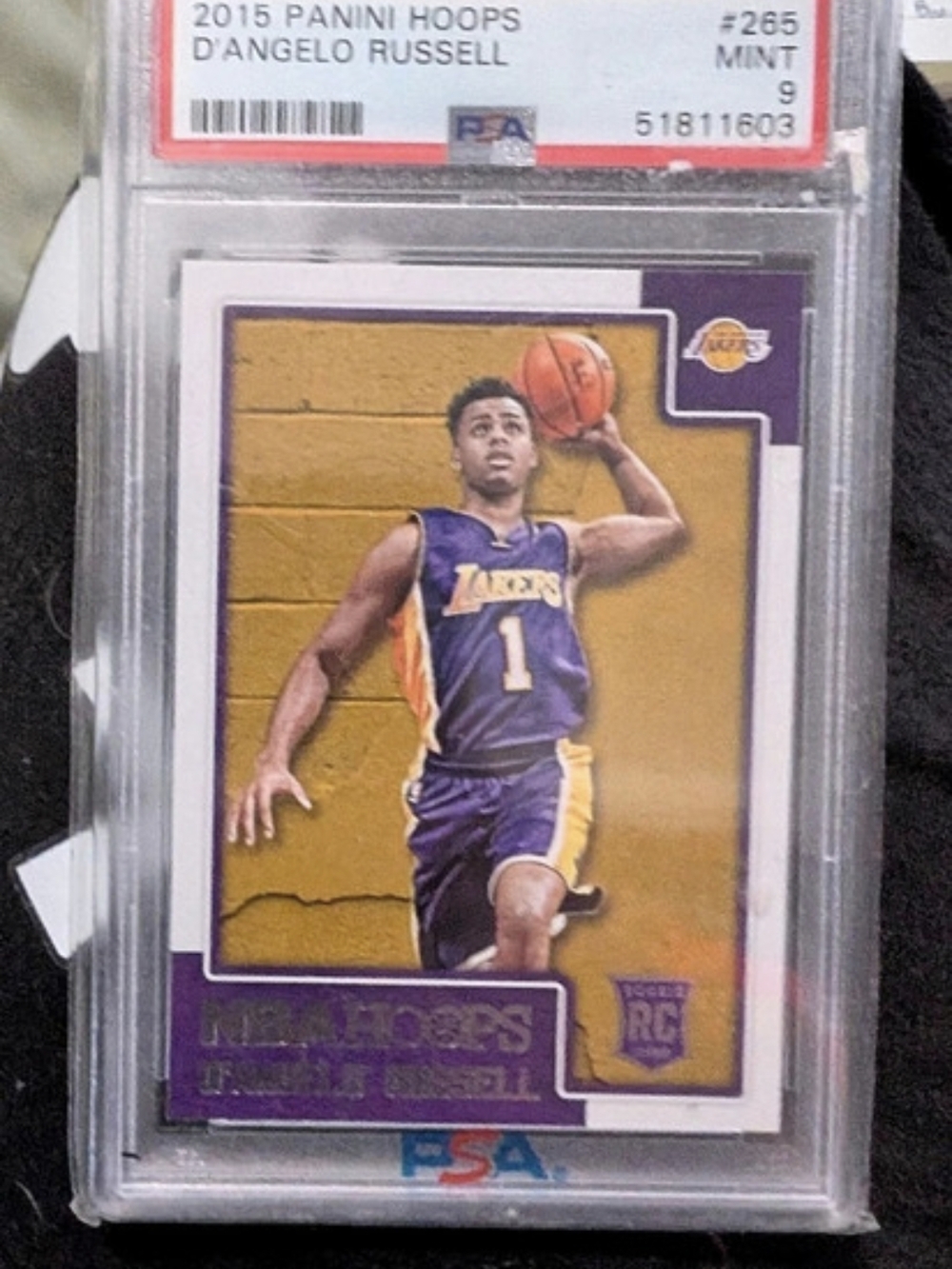 Panini 2015 Panini Hoops D'Angelo Russell #265 PSA Graded Rookie Card
